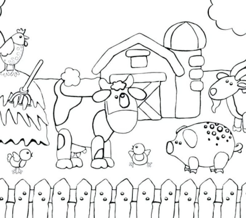 Farm Coloring Pages PDF Ideas For Kids - Coloringfolder.com