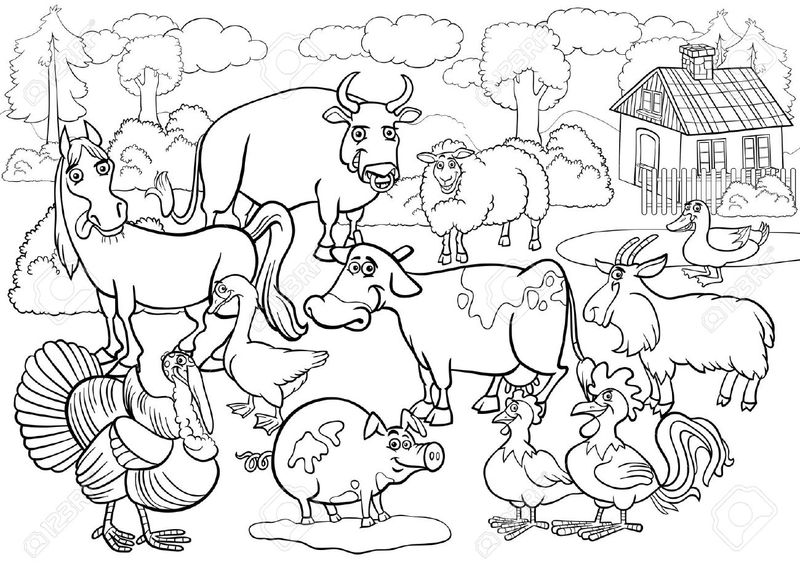 Farm Coloring Pages For Preschool