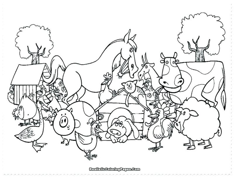 Farm Coloring Pages For Preschoolers