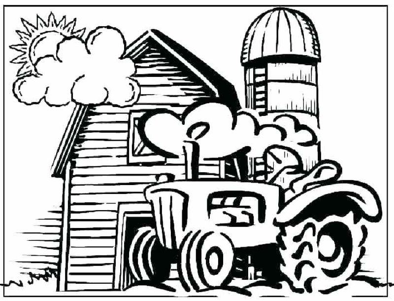 Farm Coloring Pages Kids