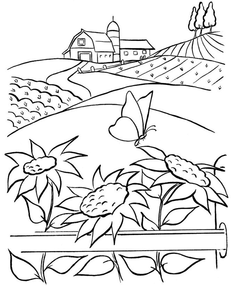 Farm Coloring Pages Printable