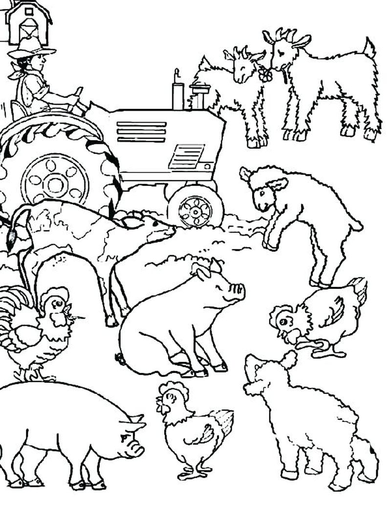 Farm People Coloring Pages