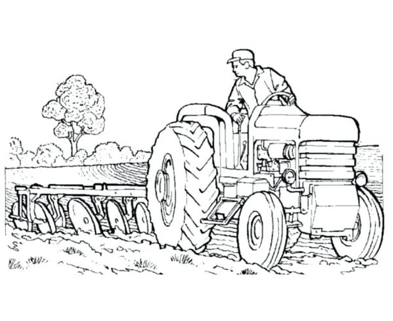 Printable Tractor Coloring Pages PDF For Kids - Coloringfolder.com