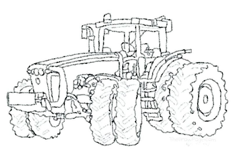 Printable Tractor Coloring Pages PDF For Kids - Coloringfolder.com