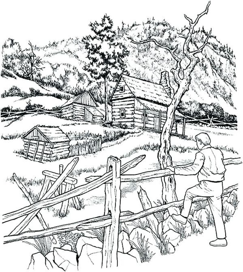 Farm Tractor Printable Coloring Pages