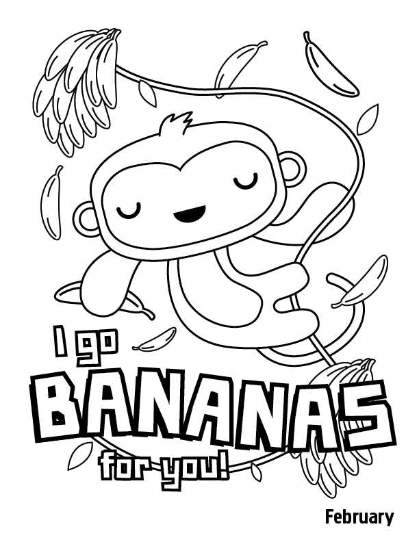 February Coloring Page Free