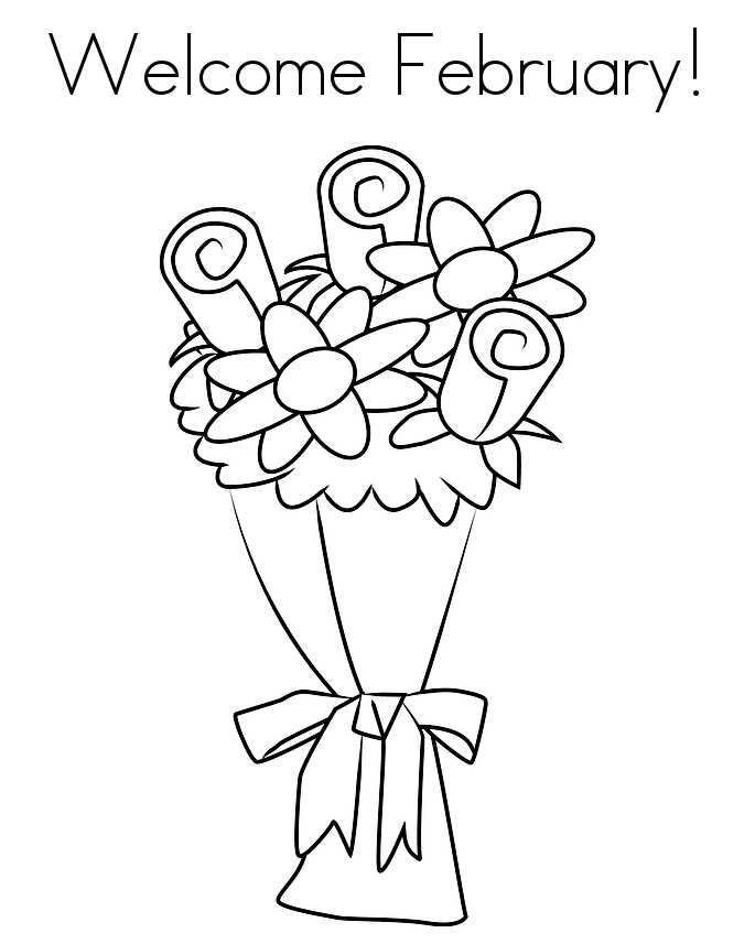 February Coloring Pages Free