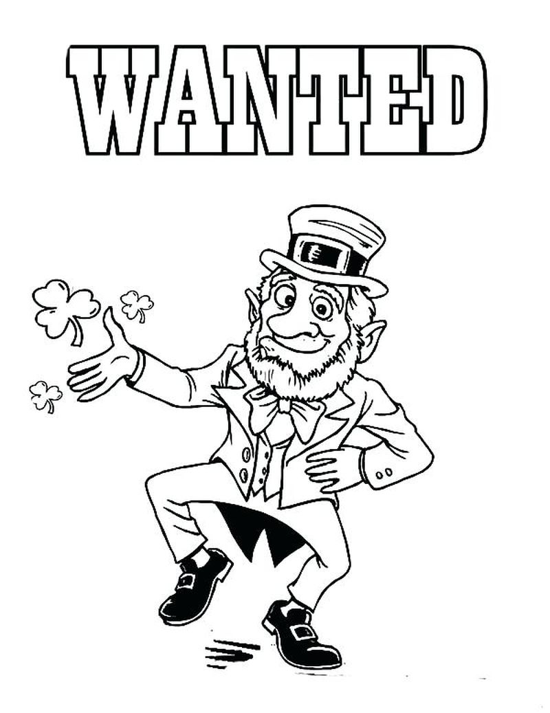 Female Leprechaun Coloring Pages