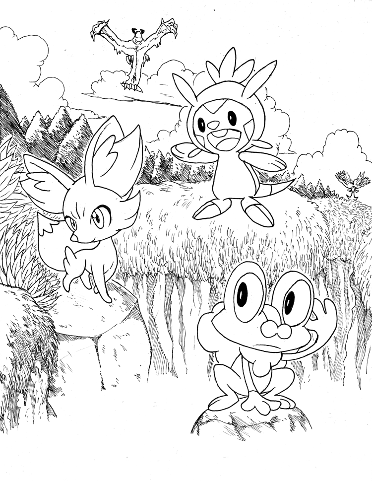 fennekin coloring pages to print