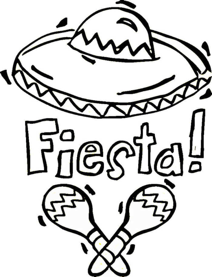 Fiesta Coloring Pages