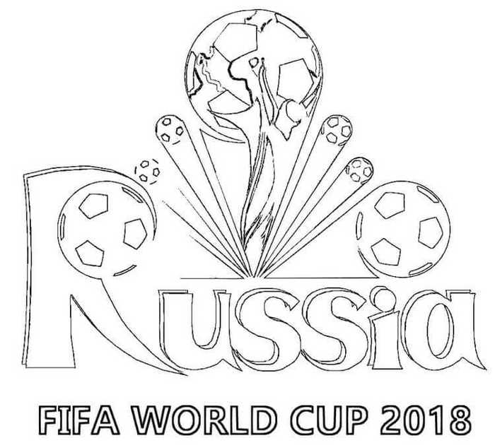 Fifa World Cup Russia Coloring Page