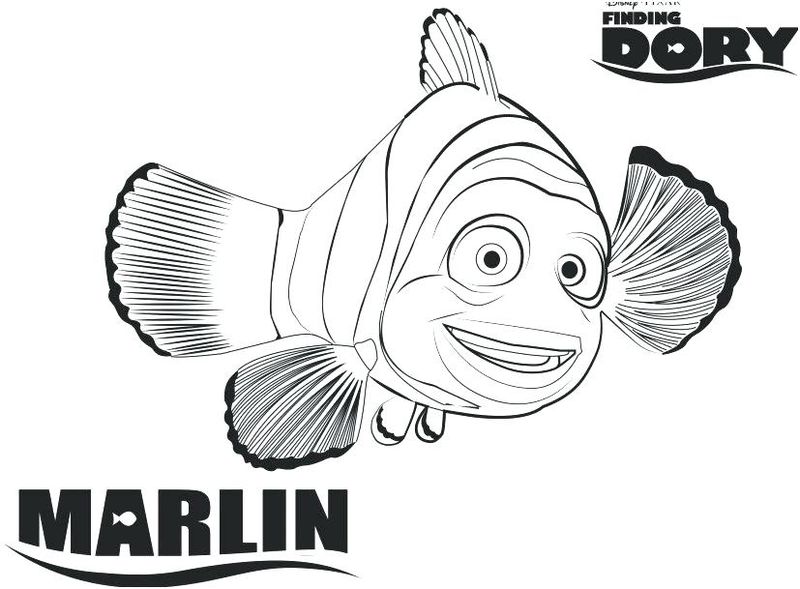Finding Dory Coloring Pages Bailey