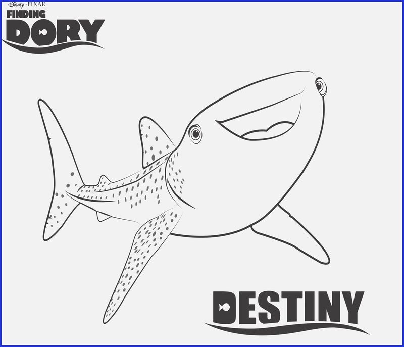 Finding Dory Coloring Pages Destiny