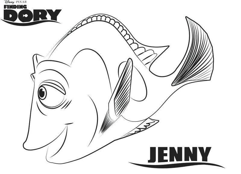 Finding Dory Coloring Pages Dory