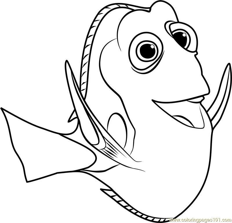 Finding Dory Coloring Pages Hank