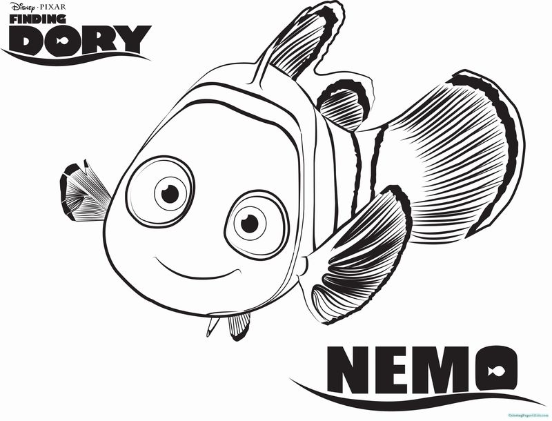 Finding Dory Coloring Pages Printable Free