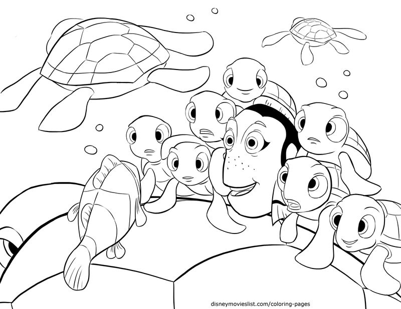 Finding Dory Coloring Pages To Print