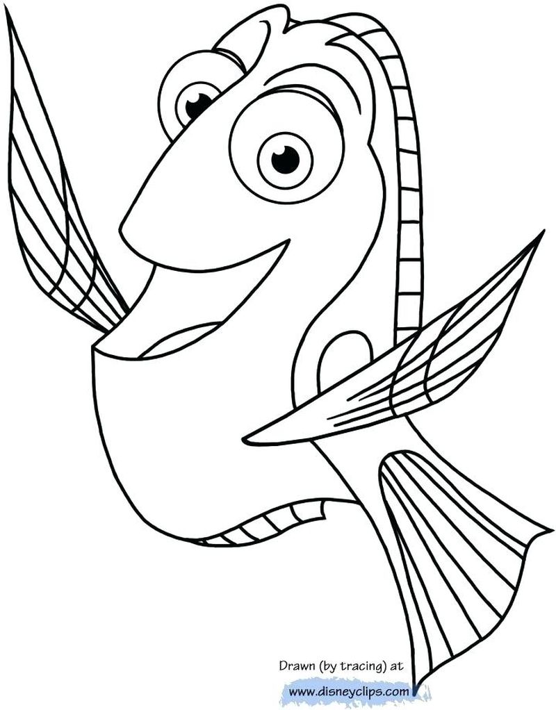 Finding Dory Coloring Pages 058