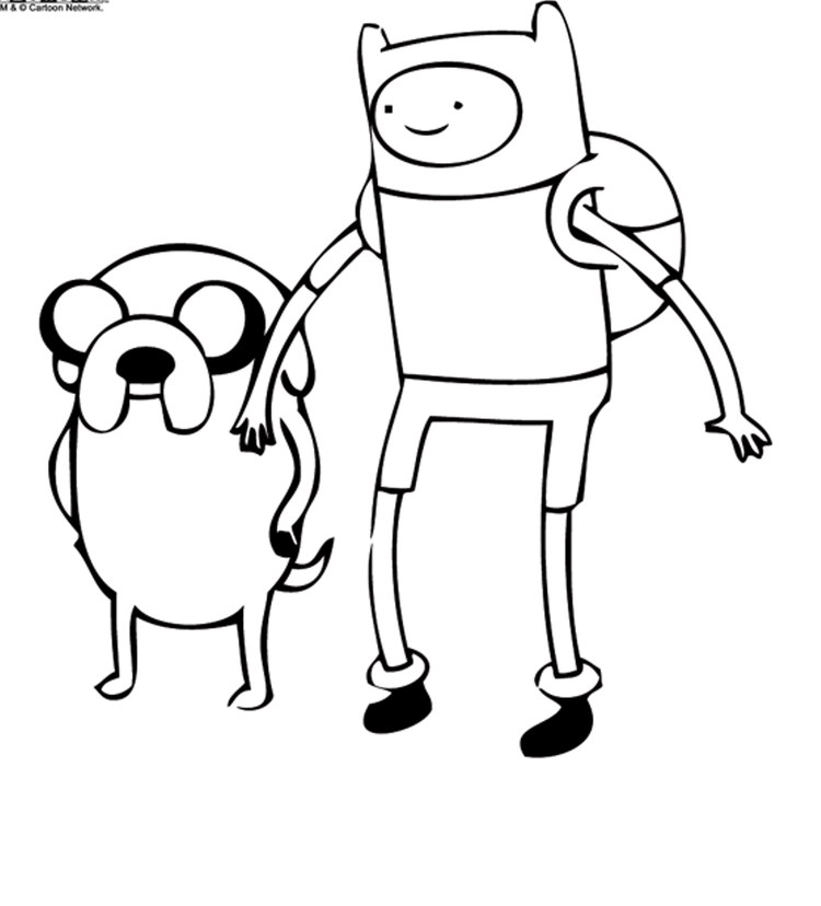 Adventure Time Coloring Pages Printable PDF - Coloringfolder.com