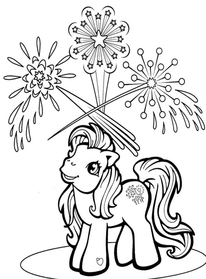 Fireworks Coloring Pages For Preschoolers