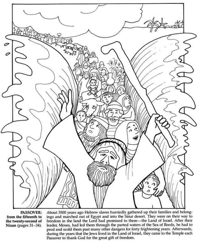 First Passover Coloring Pages To Print