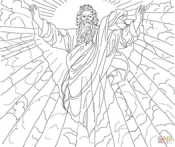 First Day Creation Coloring Pages