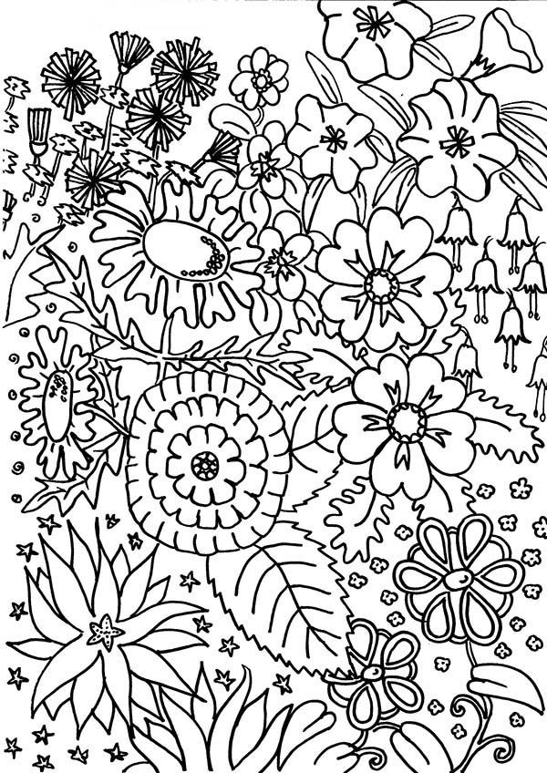 Flower Garden Coloring Pages