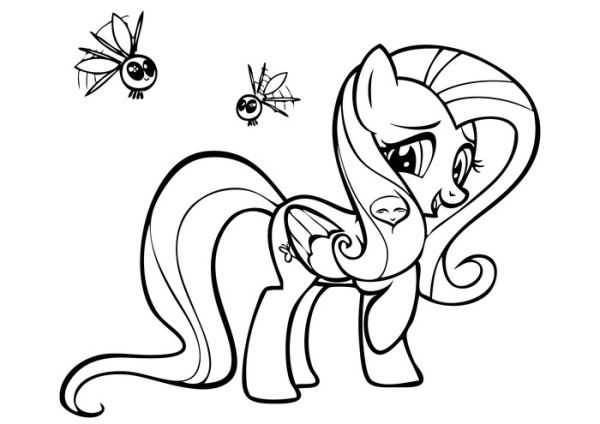 Fluttershy my little pony coloring pages