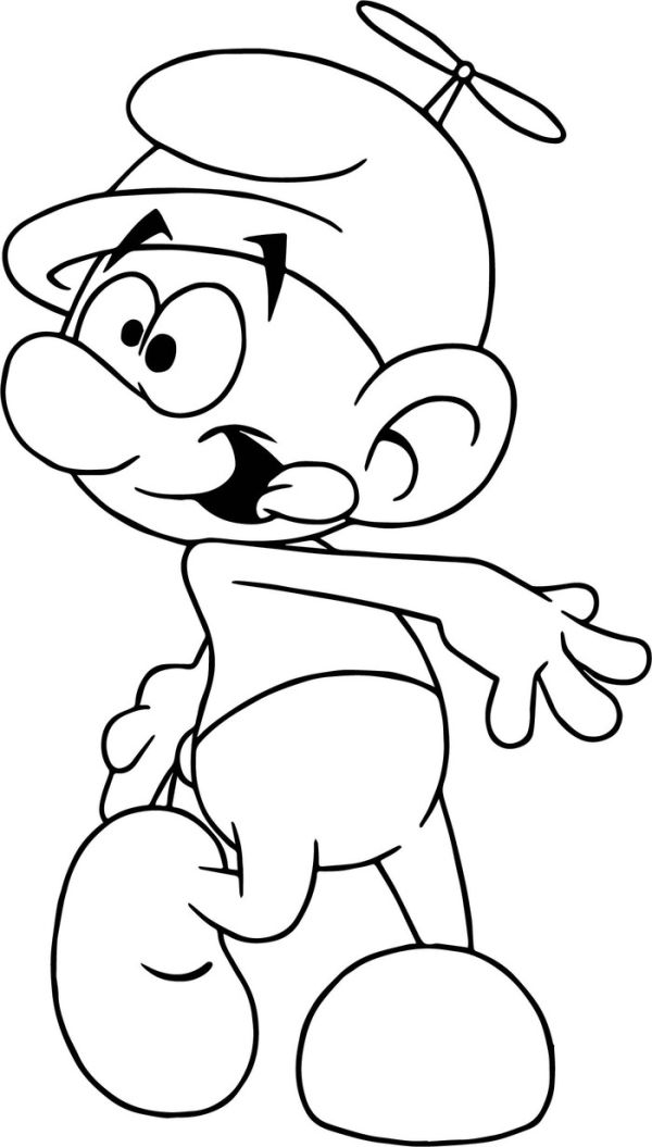 Fooly smurfs coloring pages