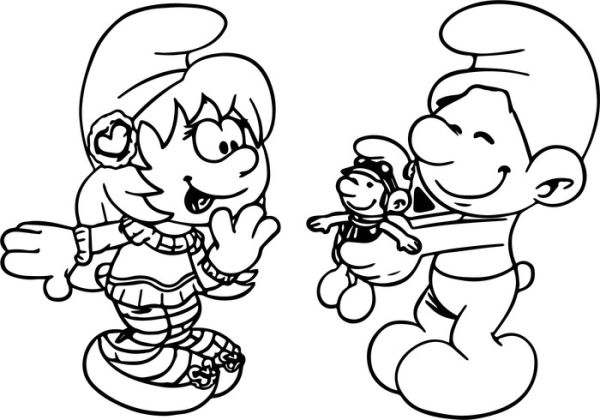For you toy smurf coloring page