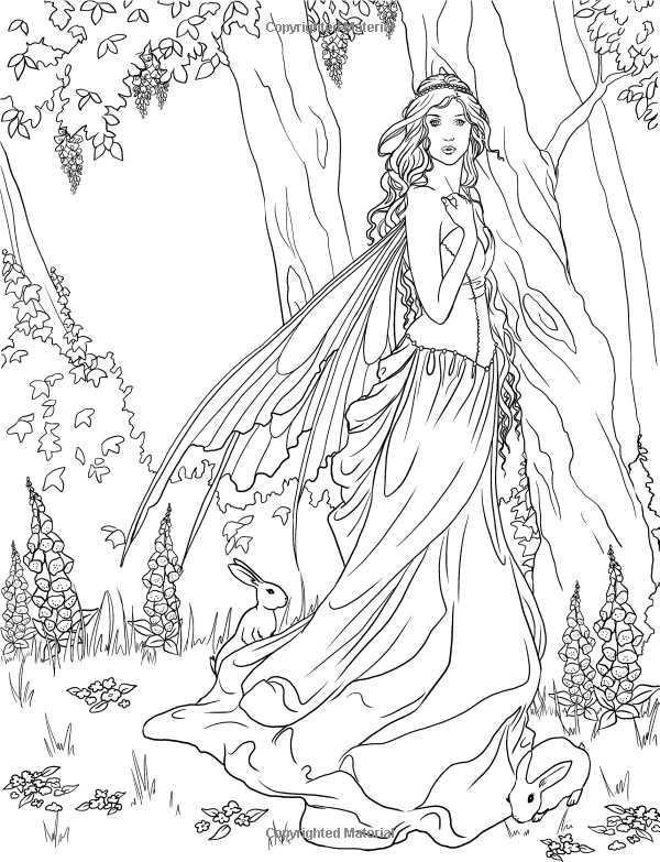 Forest Fairy Coloring Pages