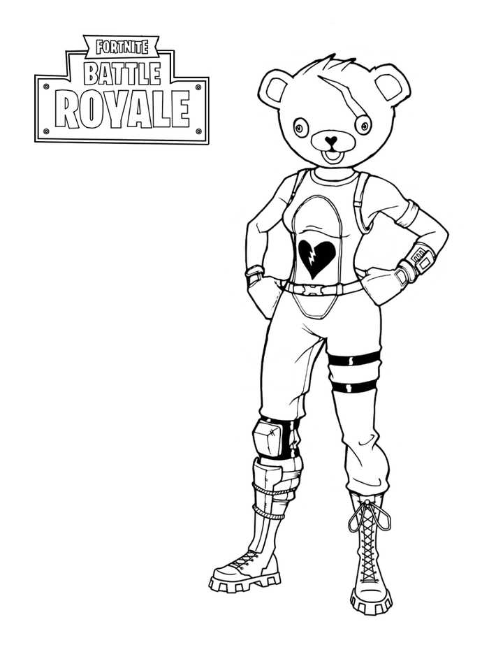 Fortnite Coloring Pages PDF For Kids - Coloringfolder.com