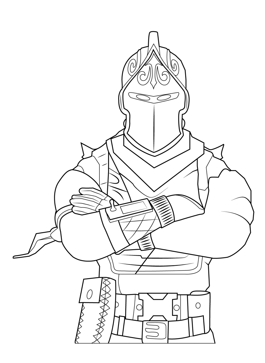 fortnite coloring pages black knight