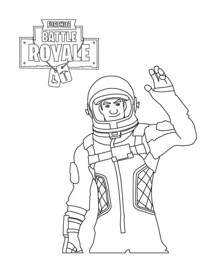 Fortnite Coloring Pictures Astronaut