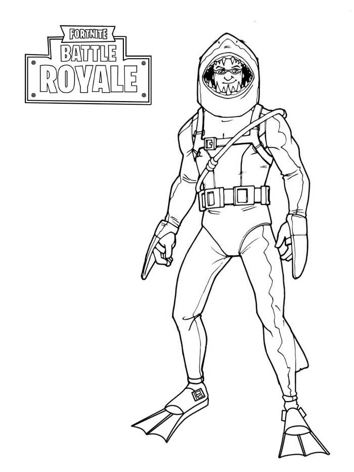 Fortnite Skins Coloring Pages