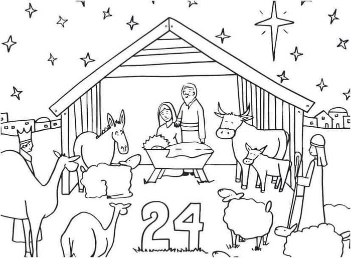 Free Advent Coloring Pages Printable