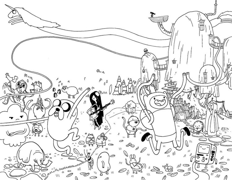 Free Adventure Time Coloring Pages