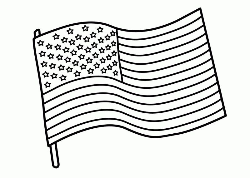 Free American Flag Coloring Pages