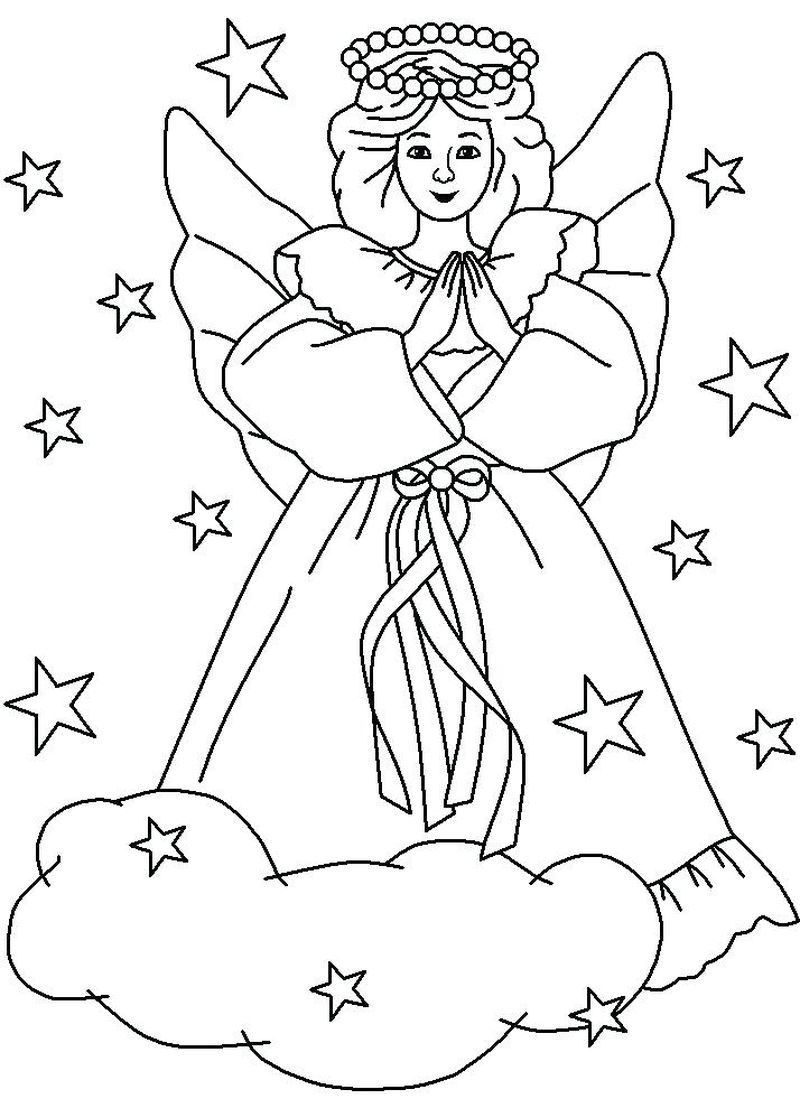 Free Angel Coloring Pages For Children