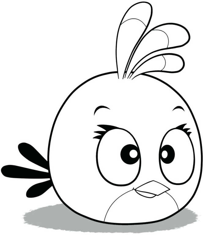 Free Angry Birds Coloring Pages 1