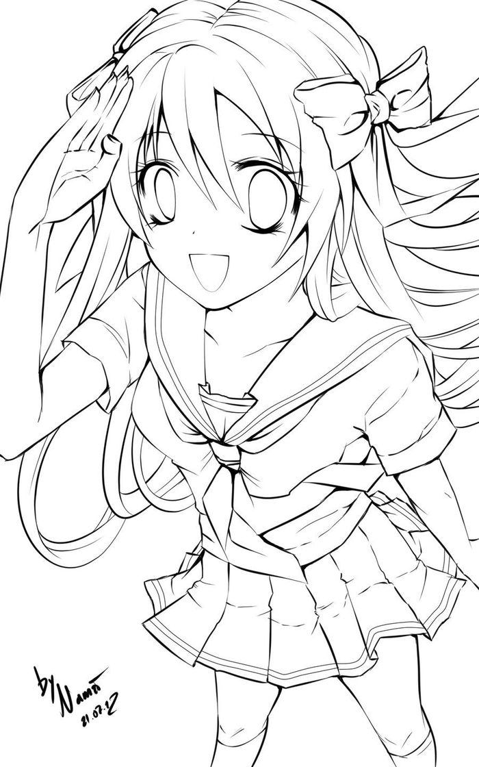 Anime Free Printable Coloring Pages 21