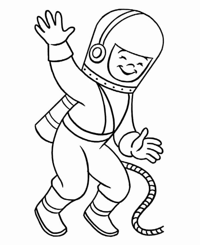 Free Astronaut Coloring Pages