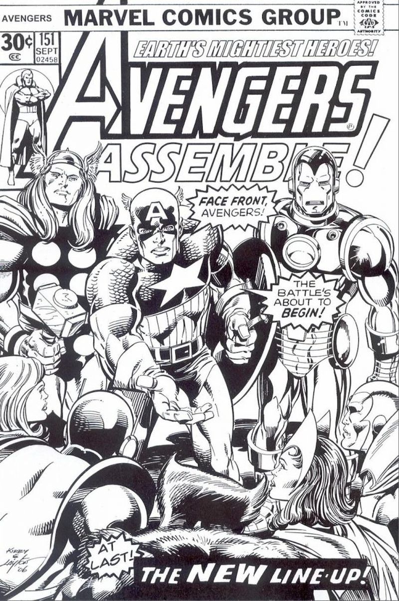 Free Avengers Comic Coloring Page