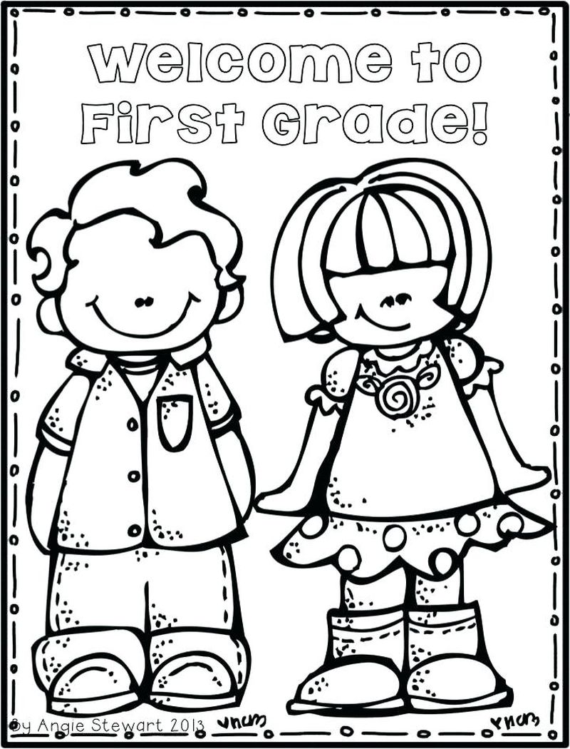 Free Back To School Coloring Pages For Kindergarten