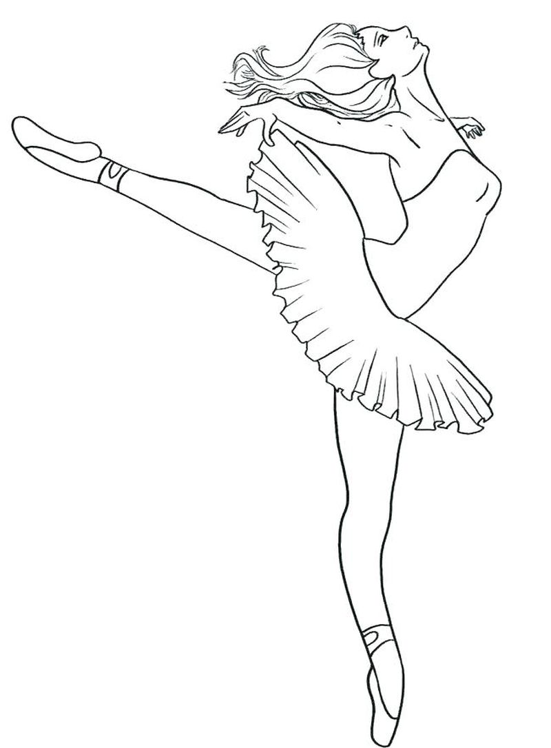 Free Ballerina Coloring Pages