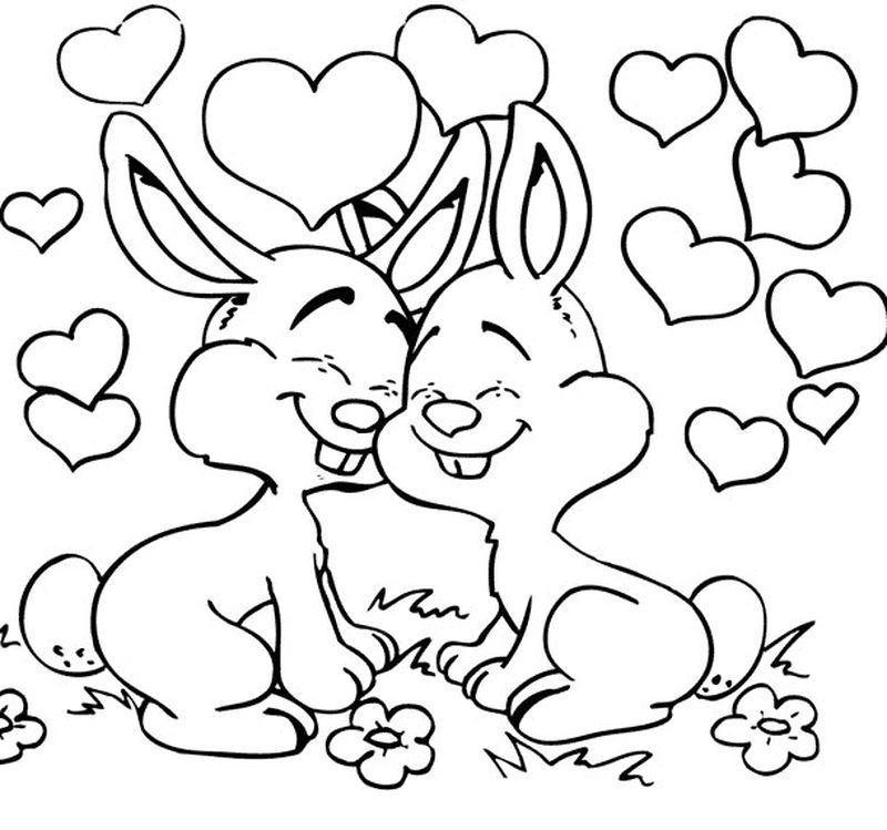 Free Bunny Coloring Page Printable