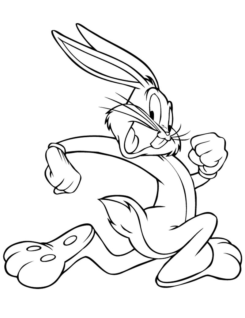Free Bunny Coloring Page to Print