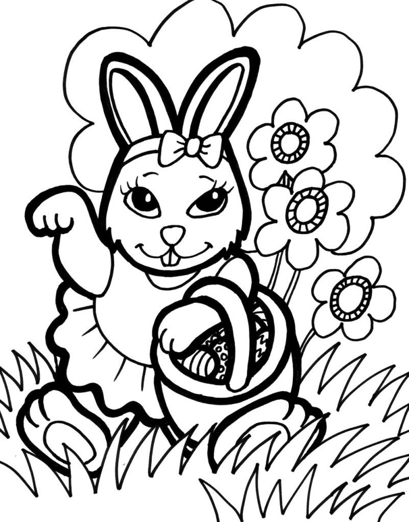 Free Bunny Coloring Pages Printable