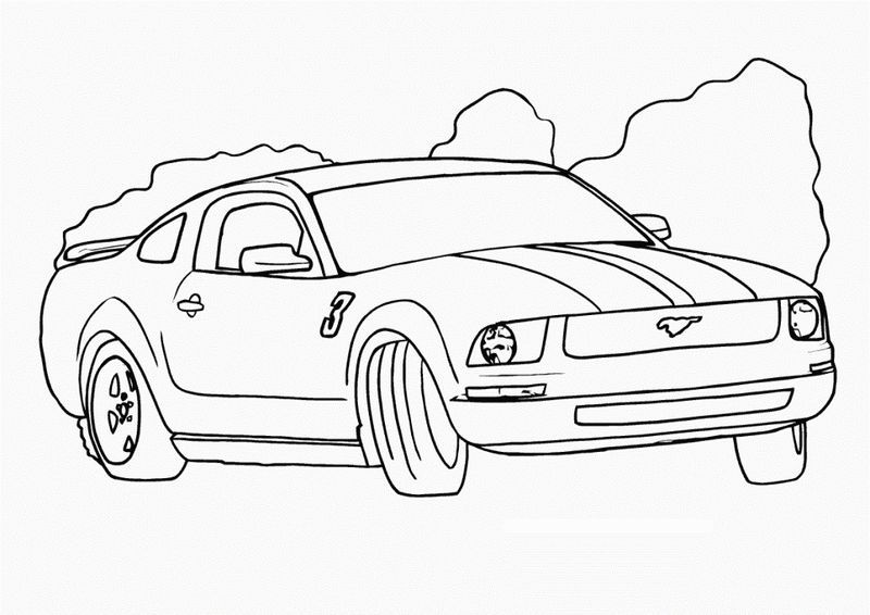 Free Car Coloring Page