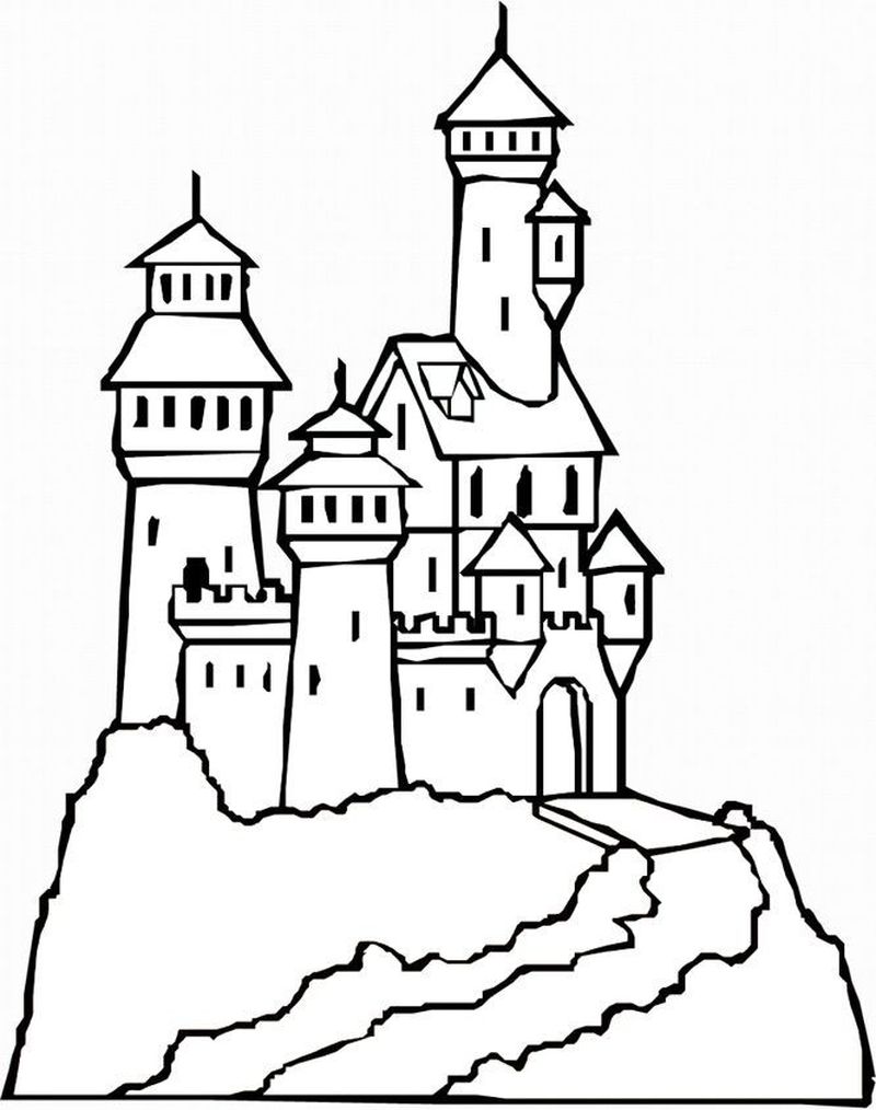 Free Castle Coloring Pages